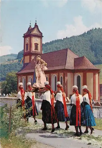 AK / Ansichtskarte  Oberwolfach Fronleichnams Prozession Kirche