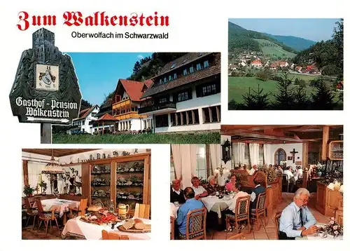 AK / Ansichtskarte  Oberwolfach Gasthof Pension Zum Walkenstein Gastraeume Panorama