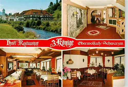 AK / Ansichtskarte 73931164 Oberwolfach Hotel Restaurant 3 Koenige Gastraeume