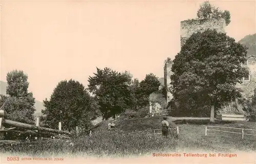AK / Ansichtskarte  Frutigen_BE Schlossruie Tellenburg
