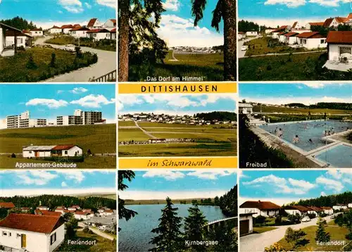 AK / Ansichtskarte  Dittishausen_Loeffingen Appartement Gebaeude Panorama Feriendorf Kirnbergsee Freibad