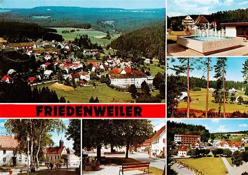 AK / Ansichtskarte 73931215 Friedenweiler Ortsansicht Brunnen Kirche Marktplatz Panorama