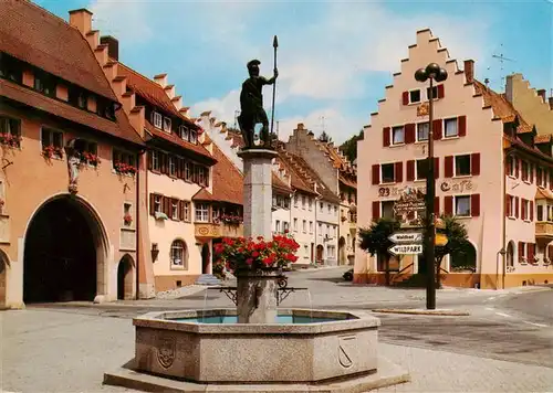 AK / Ansichtskarte  Loeffingen Maienlaender Tor Dorfbrunnen