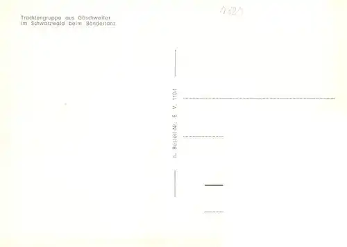 AK / Ansichtskarte  Goeschweiler_Loeffingen Trachtengruppe beim Baendertanz
