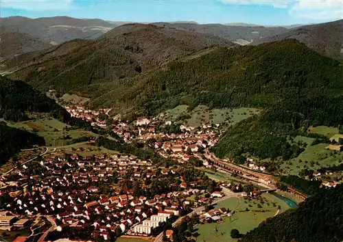 AK / Ansichtskarte  Wolfach_Schwarzwald Fliegeraufnahme mit OT Strassburger Hof