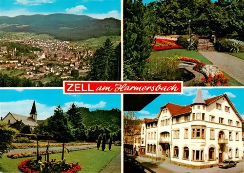 AK / Ansichtskarte  Zell_Harmersbach Panorama Kurpark mit Hotel Hirsch