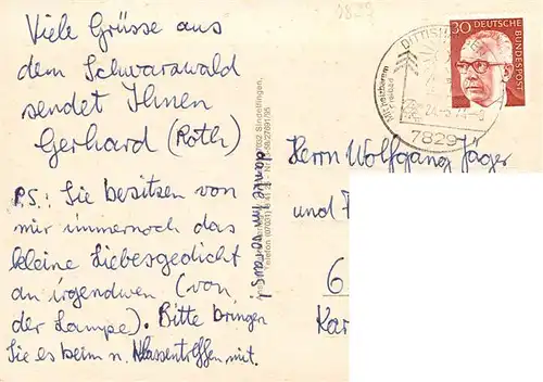 AK / Ansichtskarte  Dittishausen_Loeffingen Wildparkt Hirsche Eingang Ferienhaeuser Brunnen Panorama Kinderspielplatz