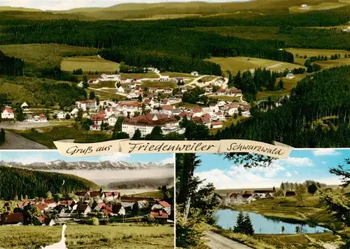 AK / Ansichtskarte  Friedenweiler Fliegeraufnahme Panorama Seepartie