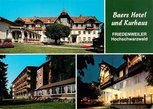 AK / Ansichtskarte 73931357 Friedenweiler Baers Hotel und Kurhaus