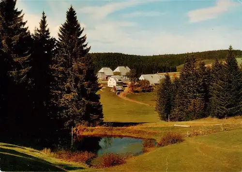 AK / Ansichtskarte  Urach_Schwarzwald Hoehengaststaette Zur Krone Blick zur Kalten Herberge