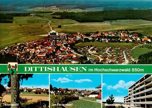 AK / Ansichtskarte  Dittishausen_Loeffingen Fliegeraufnahme Teilansicht Feriendorf Appartementhaus