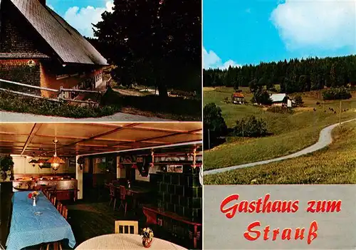 AK / Ansichtskarte 73931395 Siedelbach_Titisee-Neustadt Gasthaus zum Strauss Baeuerliche Gaststaette Panorama