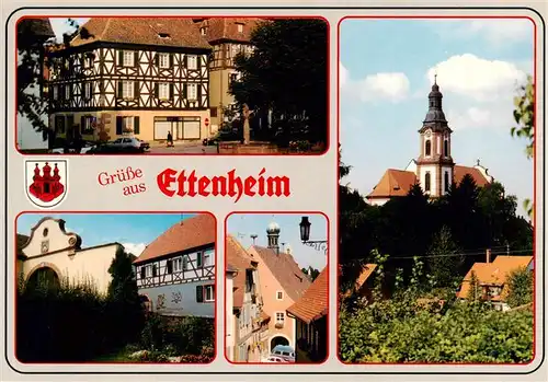 AK / Ansichtskarte  Ettenheim Fachwerkhaus Barockkirche Torbogen Gasse