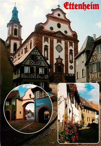 AK / Ansichtskarte  Ettenheim Barockkirche Torbogen Gasse