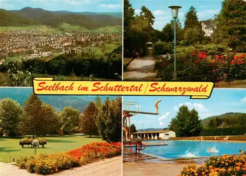 AK / Ansichtskarte 73931426 Seelbach_Schutter_Lahr_BW Panorama Parkpartien Schwimmbad