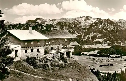 AK / Ansichtskarte 73931450 Kemptner_Skihuette_1420m_Bolsterlang Panorama