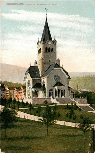 AK / Ansichtskarte  Rorschach_Bodensee_SG Protestantische Kirche