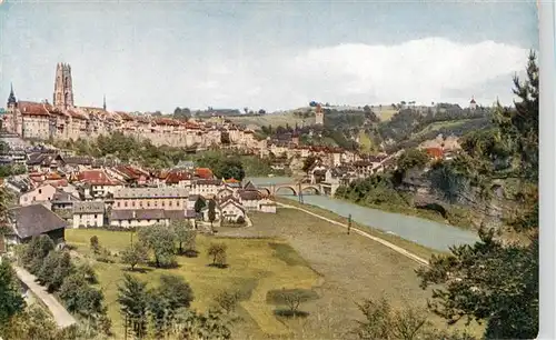 AK / Ansichtskarte  Fribourg__FR Vue générale et la Neuveville