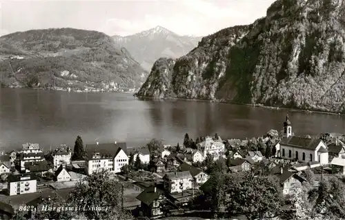 AK / Ansichtskarte  Hergiswil_Vierwaldstaettersee Panorama