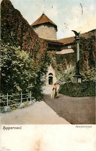 AK / Ansichtskarte  Rapperswil_-Jona_Rapperswyl_Zuerichsee_SG Polendenkmal