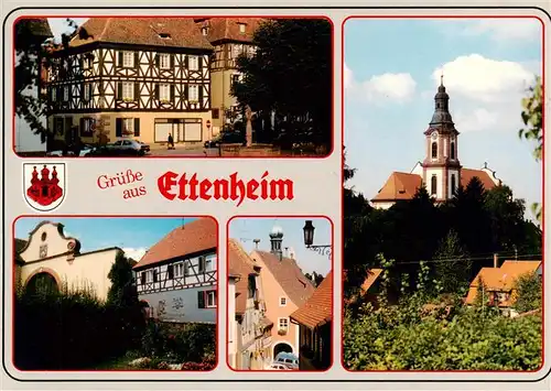 AK / Ansichtskarte 73931532 Ettenheim Fachwerkhaus Teilansichten Kirche