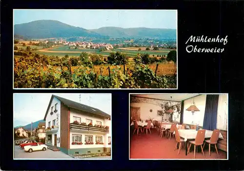 AK / Ansichtskarte 73931551 Oberweier_Friesenheim_Lahr Panorama Restaurant Cafe Muehlenhof Gaststube