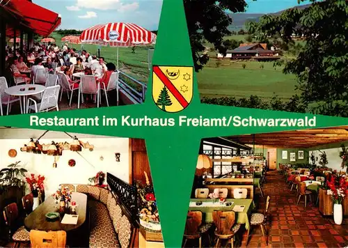 AK / Ansichtskarte  Freiamt_St_Gallen_SG Restaurant im Kurhaus Gastraeume Terrasse