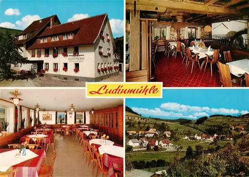 AK / Ansichtskarte 73931597 Freiamt_Emmendingen_BW Gasthof Ludinmuehle Gastraeume Panorama