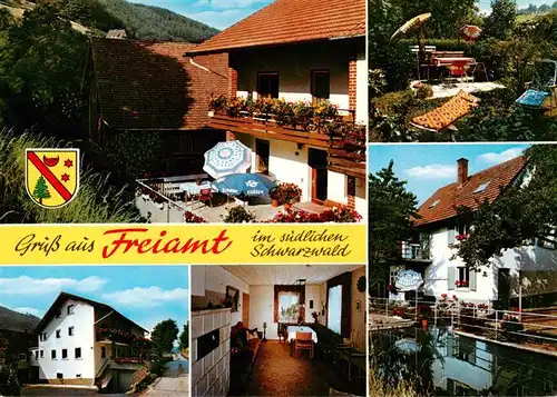AK / Ansichtskarte 73931620 Freiamt_Emmendingen_BW Gasthaus Terrasse Gastraum