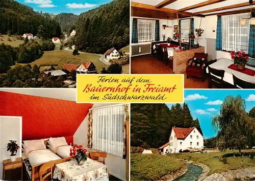 AK / Ansichtskarte 73931692 Freiamt_Emmendingen_BW Ferienauf dem Bauernhof Luise Zimmermann Gastraum Zimmer