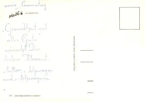 AK / Ansichtskarte  Mecki_Nr. 411von Diehl-Film Prosit 