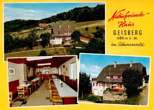 AK / Ansichtskarte  Geissberg_Baden Naturfreundehaus Gastraum