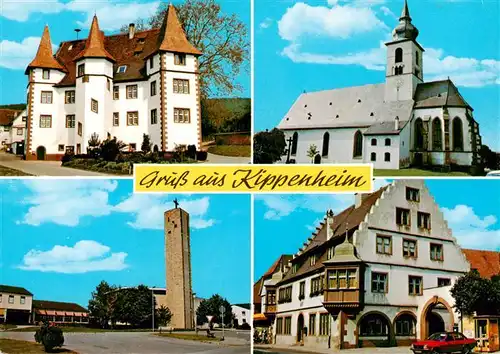 AK / Ansichtskarte 73931765 Kippenheim Schloss Schmieheim Kirchen Rathaus