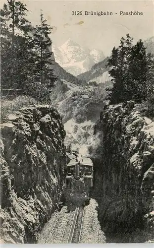 AK / Ansichtskarte  Bruenig__OW Bruenigbahn Passhoehe