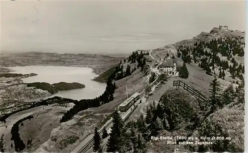 AK / Ansichtskarte  Rigi_Staffel und Kulm Panorama Blick auf den Zugersee