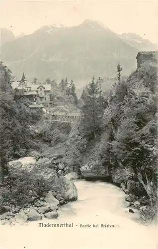 AK / Ansichtskarte  Bristen_UR Ort im Madranerthal