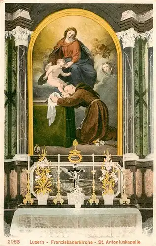 AK / Ansichtskarte  Luzern__LU Franziskanerkirche St. Antoniuskapelle
