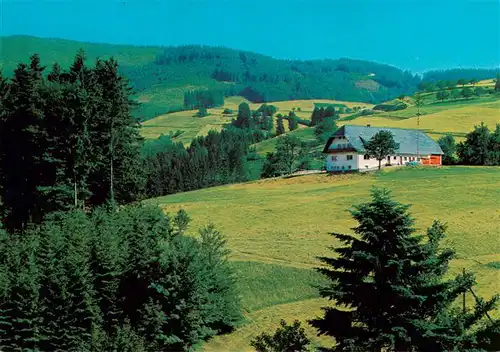 AK / Ansichtskarte 73931887 Horben_Breisgau_Schwarzwald Landschaftspanorama mit Gasthof Buckhof am Schauinsland