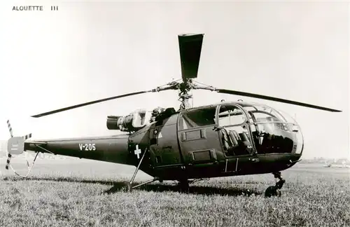 AK / Ansichtskarte  Hubschrauber_Helicopter ALOUETTE III V-205 