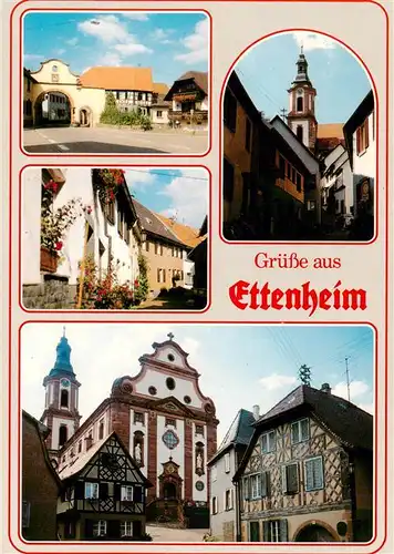 AK / Ansichtskarte 73932017 Ettenheim Oberes Tor Kath Pfarrkirche St Bartholomaeus Thomas Strasse Barockkirche