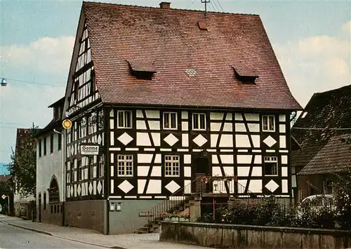 AK / Ansichtskarte 73932097 Voerstetten Gasthaus Sonne Fachwerkhaus