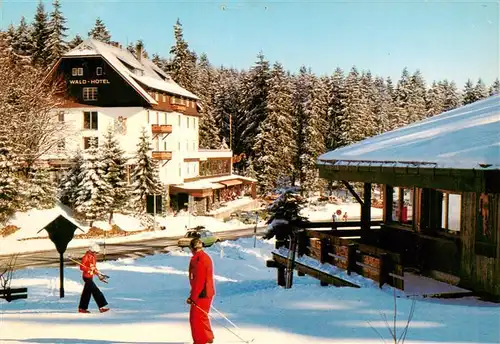 AK / Ansichtskarte  Notschrei_Todtnau Waldhotel am Notschrei im Schwarzwald Winterimpressionen