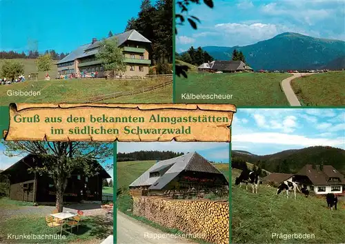 AK / Ansichtskarte  Oberried__Breisgau_Schwarzwald Almgaststaetten im suedlichen Schwarzwald Schauinslandgebiet 