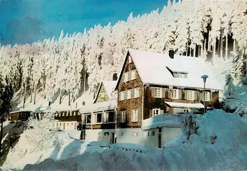 AK / Ansichtskarte 73932117 Schauinsland_Oberried_BW Berghotel Schauinsland Freizeit- und Erholungsheim der AWO Winterimpressionen Schwarzwald