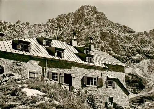 AK / Ansichtskarte  Hinterstein_Bad_Hindelang Luitpoldhaus mit Fuchskarspitze Allgaeuer Alpen