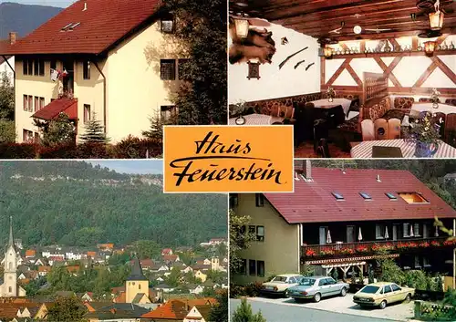 AK / Ansichtskarte  Ebermannstadt Haus Feuerstein Hotel Garni Gaststube Panorama