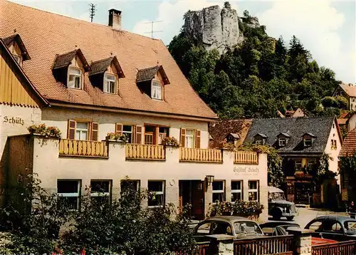 AK / Ansichtskarte  Streitberg_Oberfranken Hotel Gasthof Schwarzer Adler