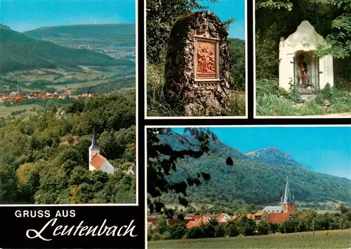 AK / Ansichtskarte  Leutenbach_Oberfranken Fliegeraufnahme Kirche Gedenkstaette Bildtock Panorama