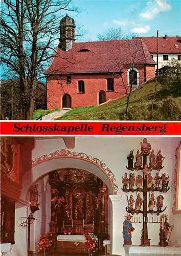 AK / Ansichtskarte  Regensberg_Kunreuth_Bayern Schlosskapelle Regensberg Hauptaltar Vierzehnheiligenaltar