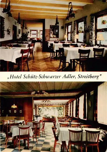 AK / Ansichtskarte 73932241 Streitberg_Oberfranken Hotel Schuetz Schwarzer Adler Gastraeume